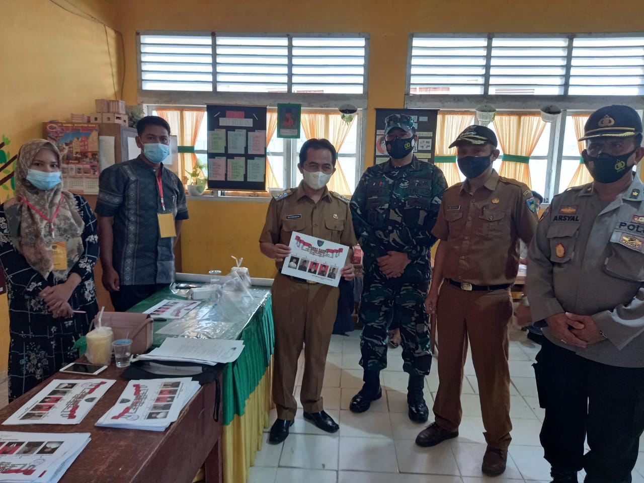 Wabup Tinjau Pilwana Serentak:Harus Terapkan Prokes