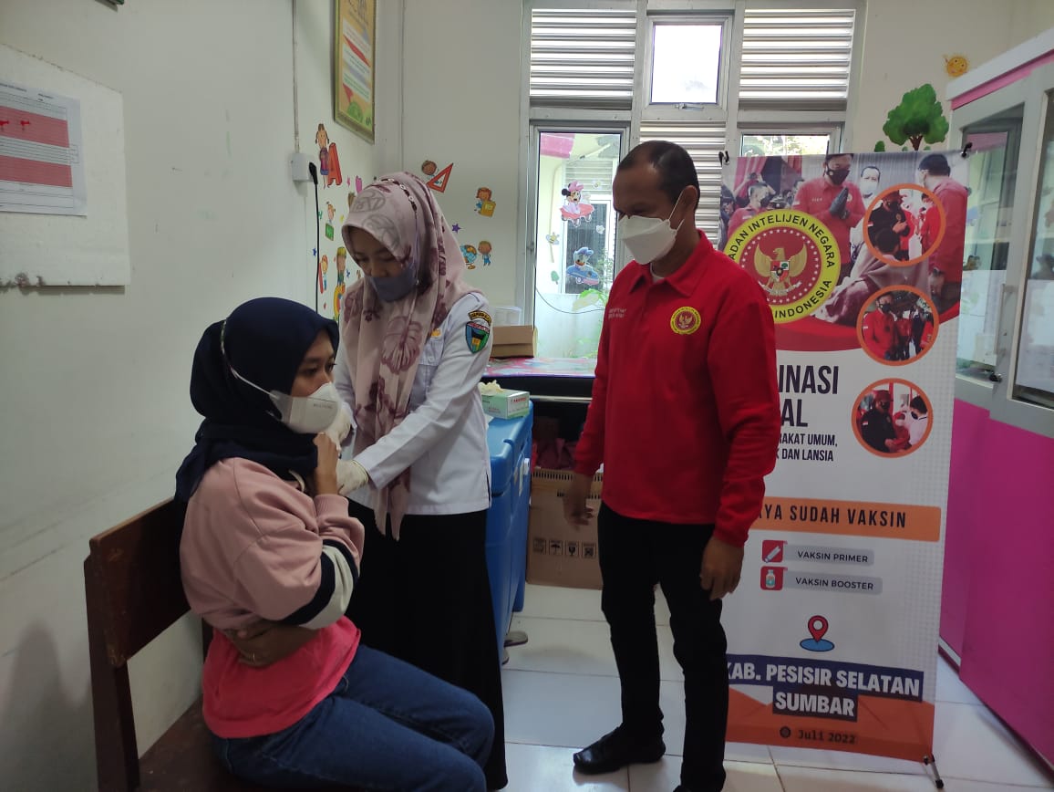 Badan Intelejen Negara Daerah Sumbar  Vaksinasi Covid di Pessel