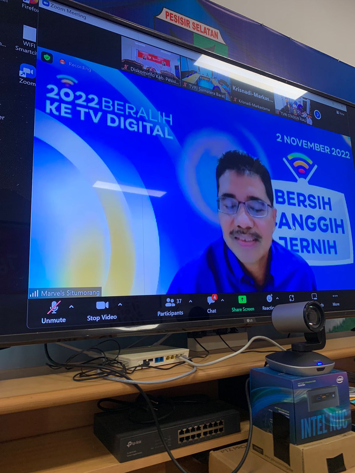 Rakor Virtual Kemkominfo RI