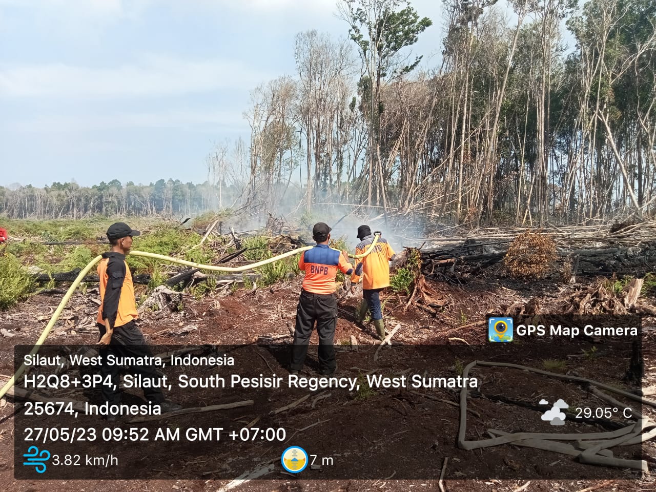 Kebakaran Hutan dan Lahan di Silaut Sudah Padam