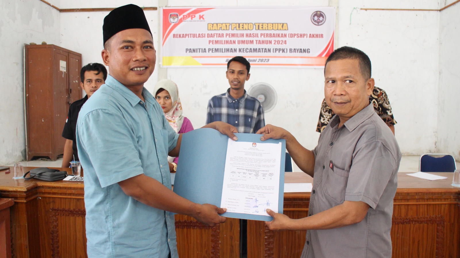PPK Bayang Tetapkan DPSHP Pemilu 2024