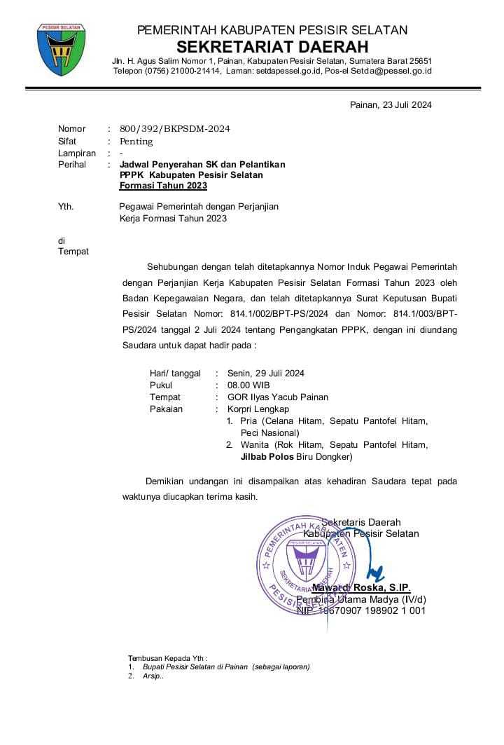 Senyum Lebar Guru dan Nakes Pesisir Selatan, SK PPPK Akhirnya Tiba!