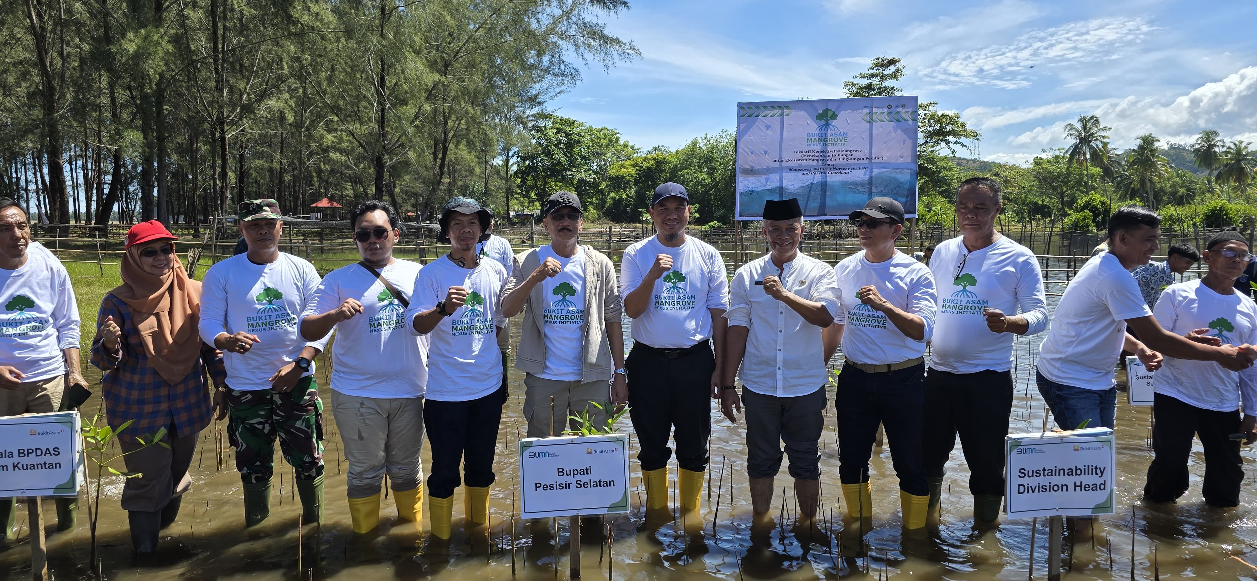 Tanam 9.000 Bibit Mangrove, Bupati Hendrajoni Tegaskan Komitmen Lindungi Ekosistem Laut