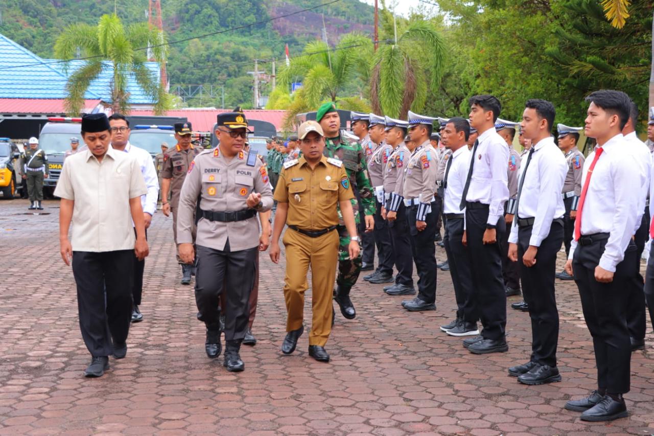 Wabup Risnaldi Hadiri Apel Gelar Pasukan Operasi Patuh Langkisau 2025