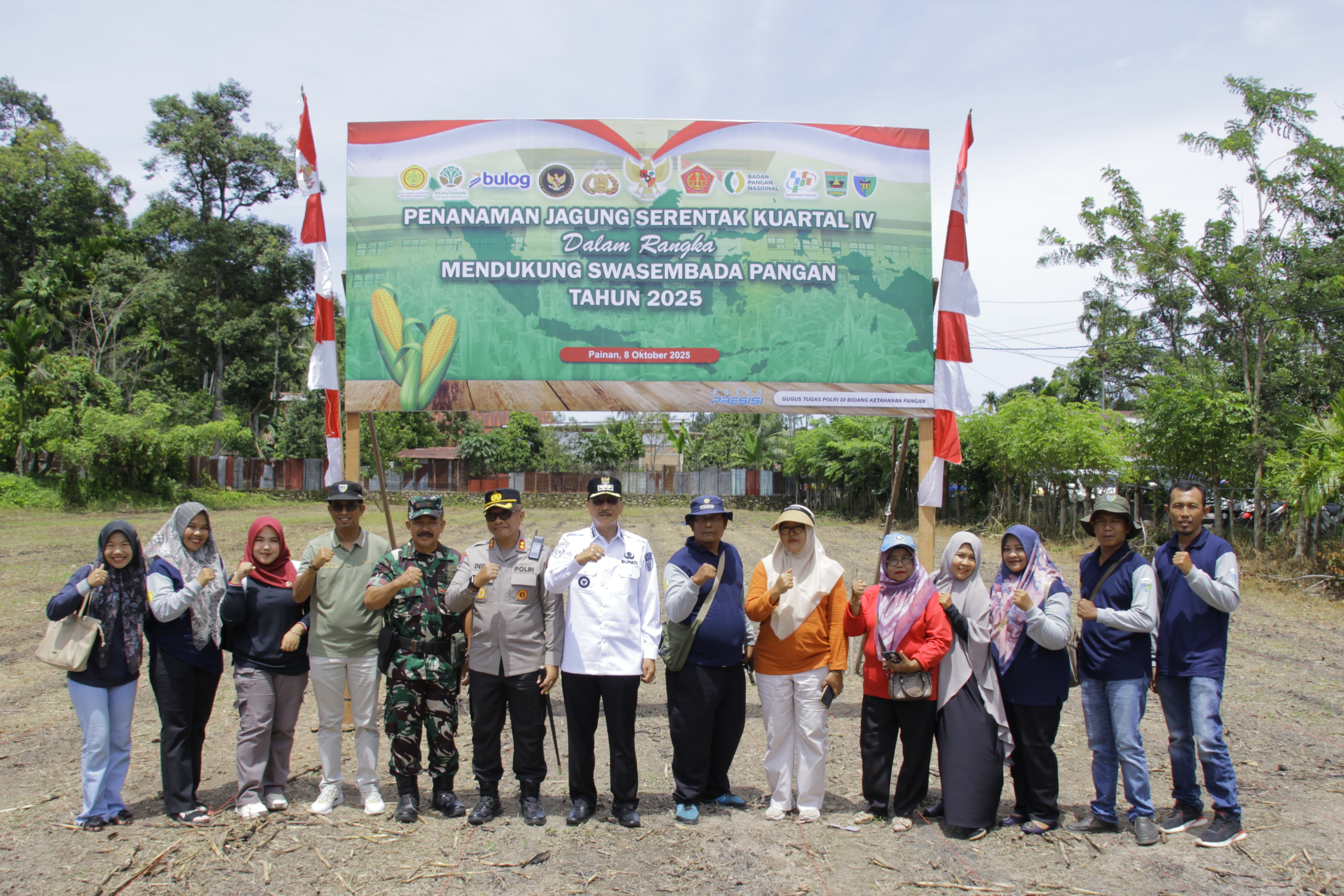 Bupati Pesisir Selatan Hadiri Penanaman Jagung Serentak Dukung Swasembada Pangan 2025