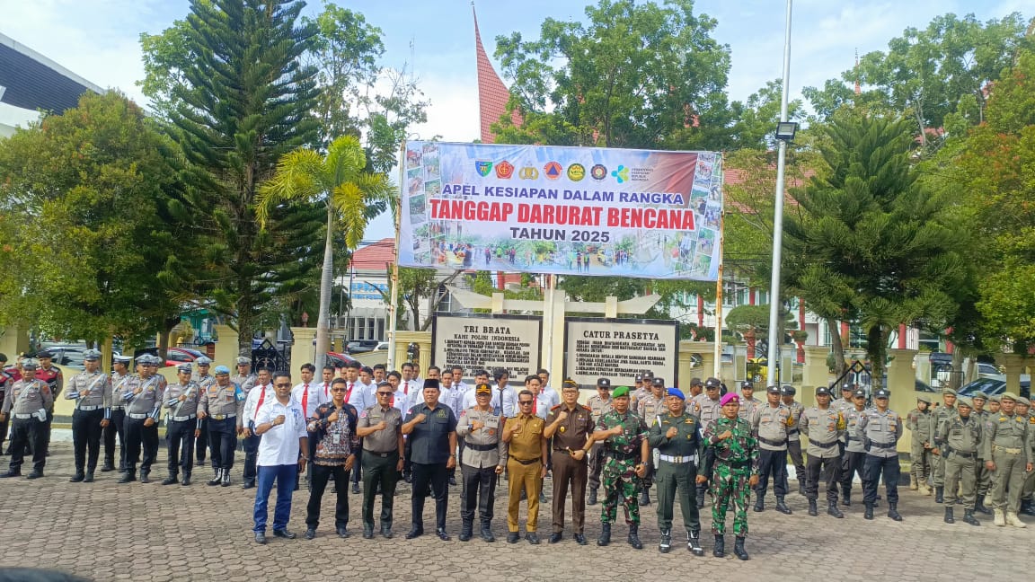 Risnaldi Ibrahim Hadiri Apel Kesiapan Tanggap Darurat Bencana 