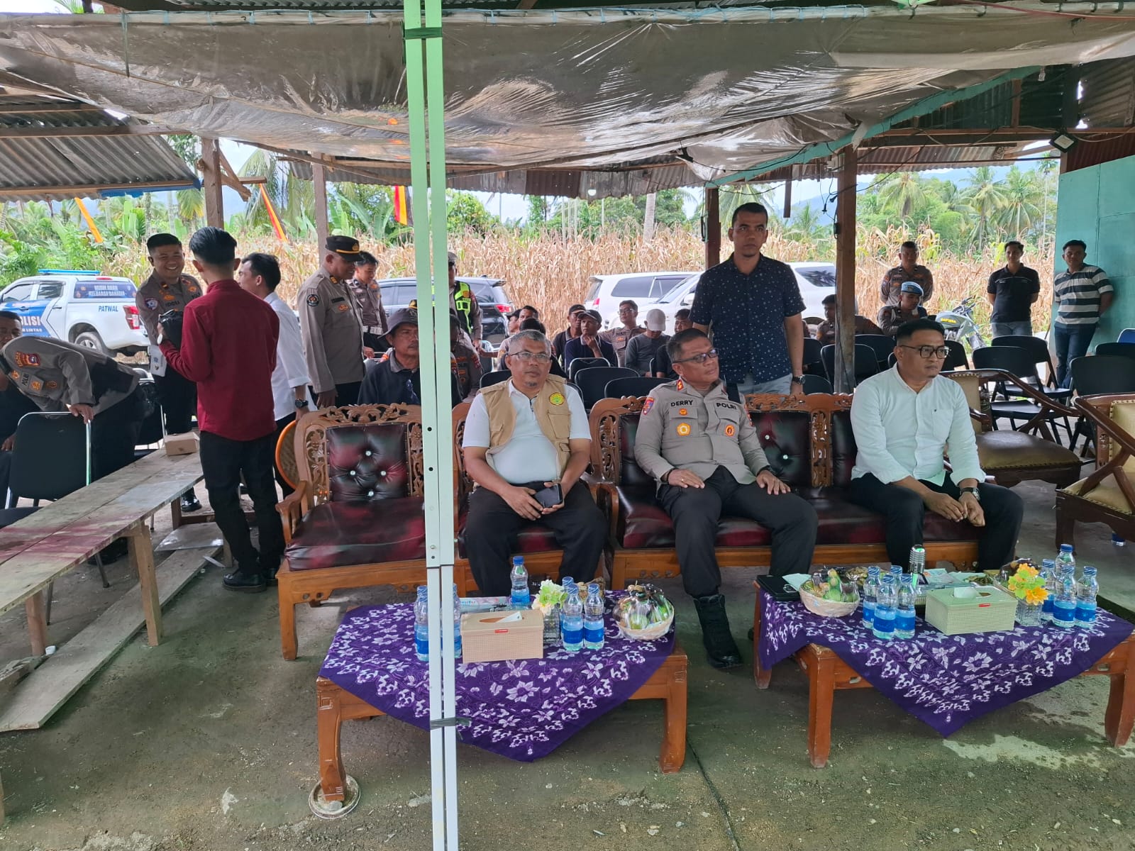 Camat Bayang Bersama Forkopimca Ikuti Launching SPPG Polri dan Panen Raya Jagung Serentak