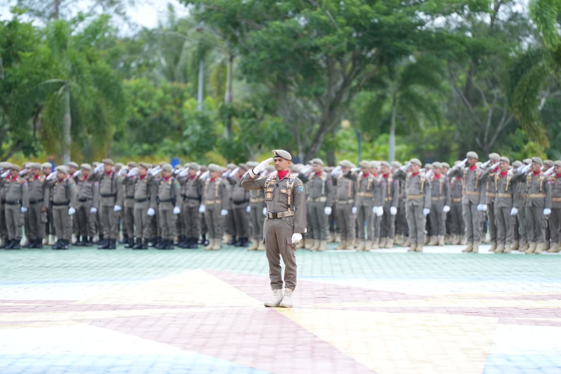Pessel Dipercaya Pimpin Upacara HUT Damkar dan Satpol PP Tingkat Sumbar, Dongki Agung Pribumi Tampil Berwibawa