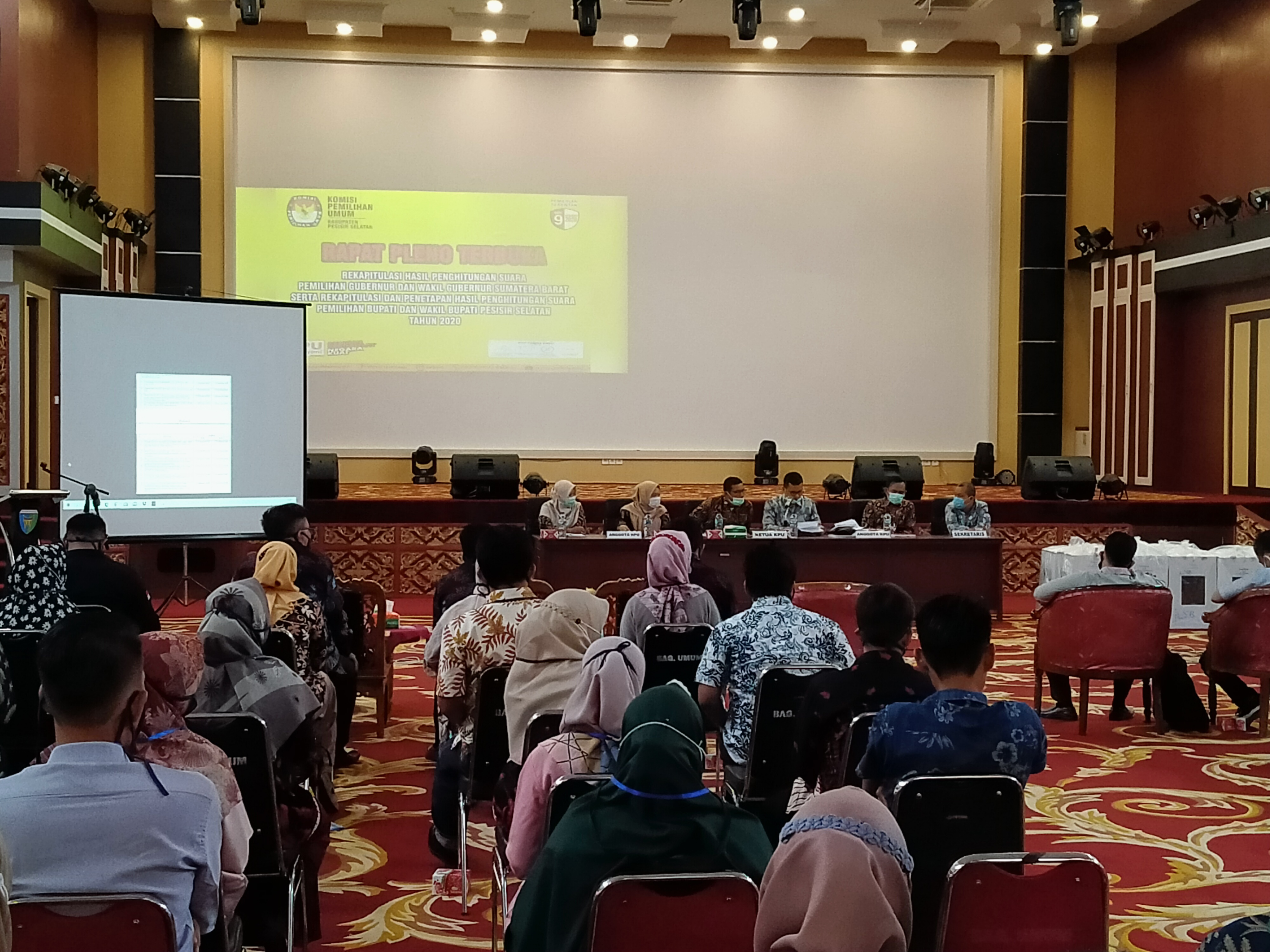 KPU Gelar Rapat Pleno Terbuka Rekapitulasi Penghitungan Suara Pilkada 2020