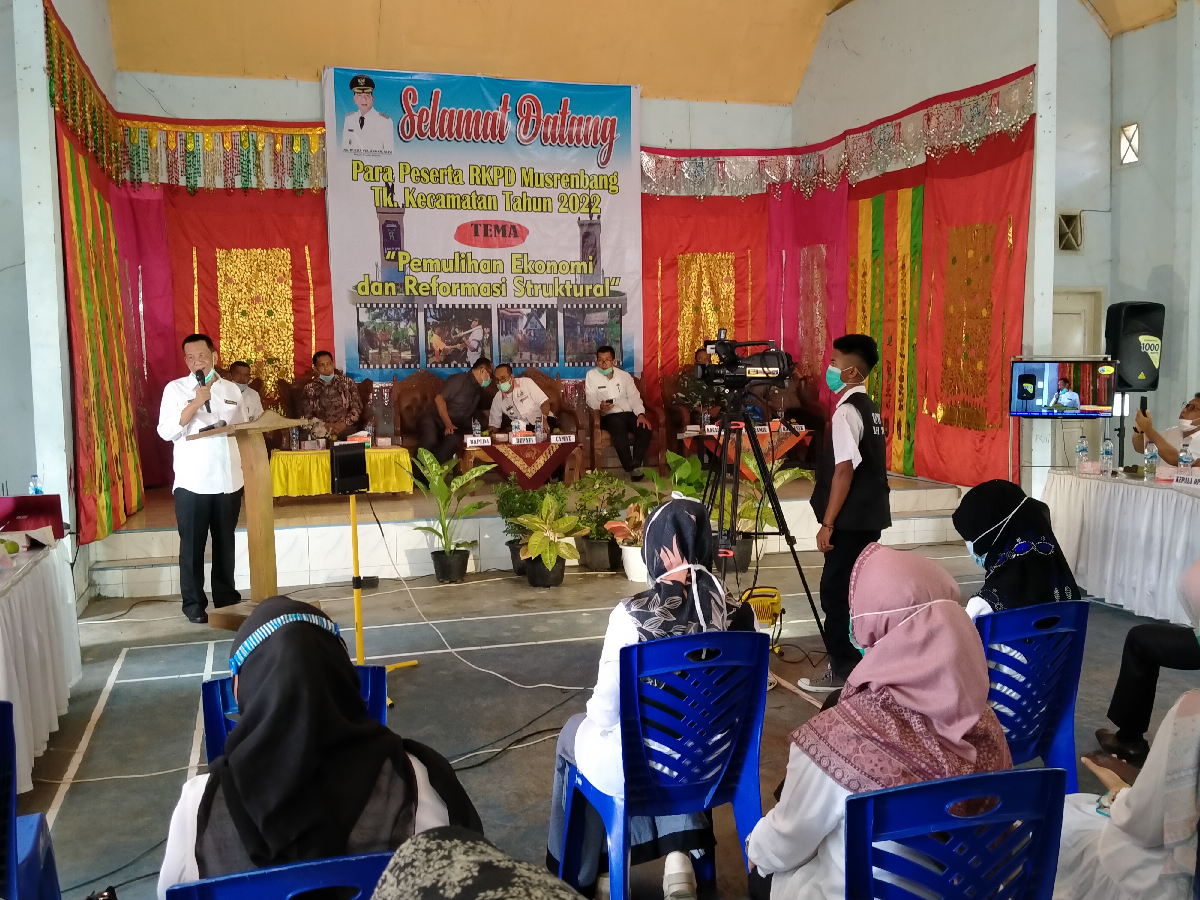 Bupati Rusma Yul Anwar Menghadiri Musrenbang RKPD Kecamatan Ranah Pesisir