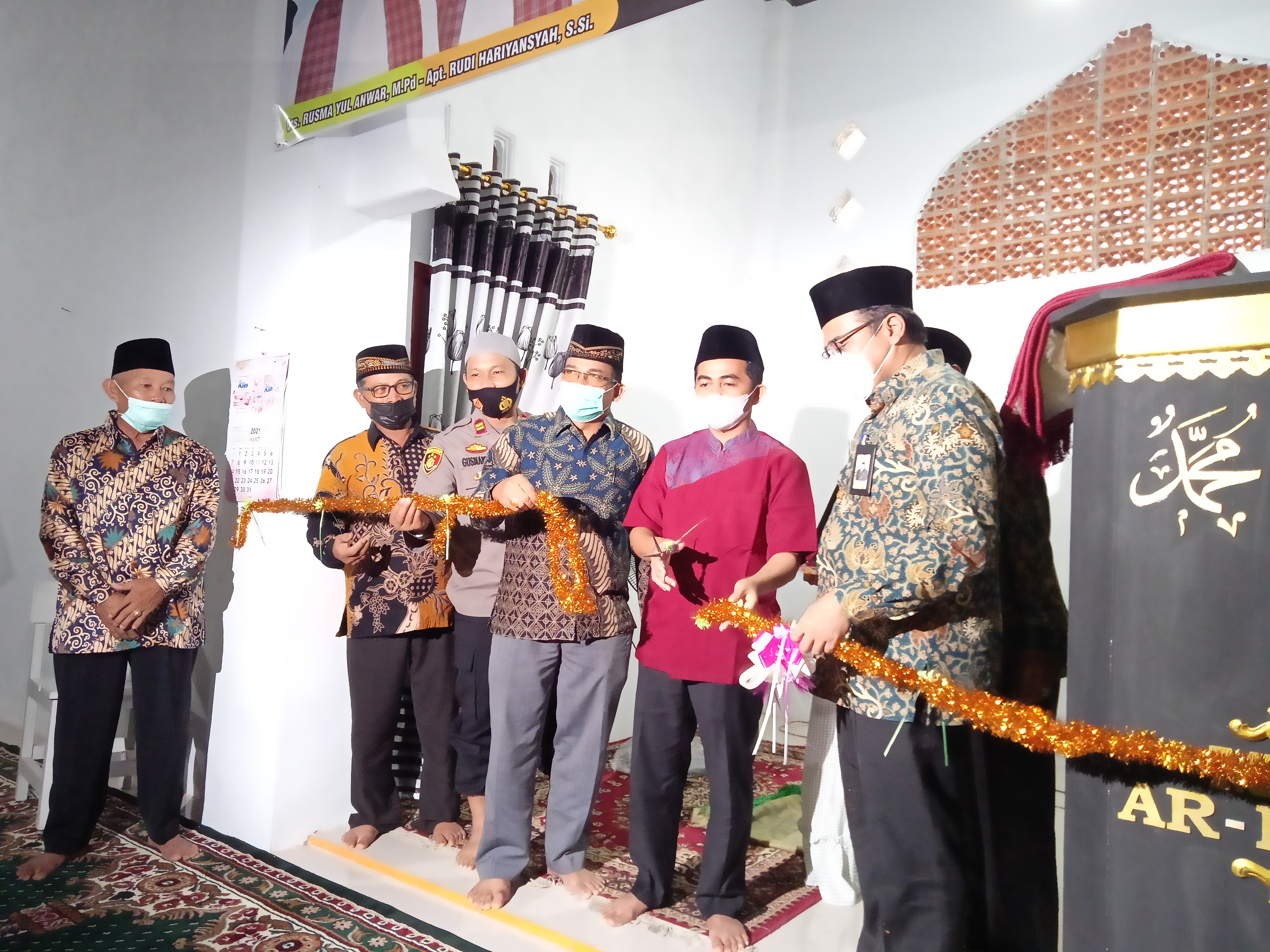 Wabup Pessel Rudi Hariyansyah Resmikan Masjid Ar-Rahman Bukit Buai Tapan