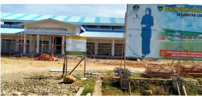 Pasar Rakyat Nagari Lakitan Rampung Pertengahan Desember 2020