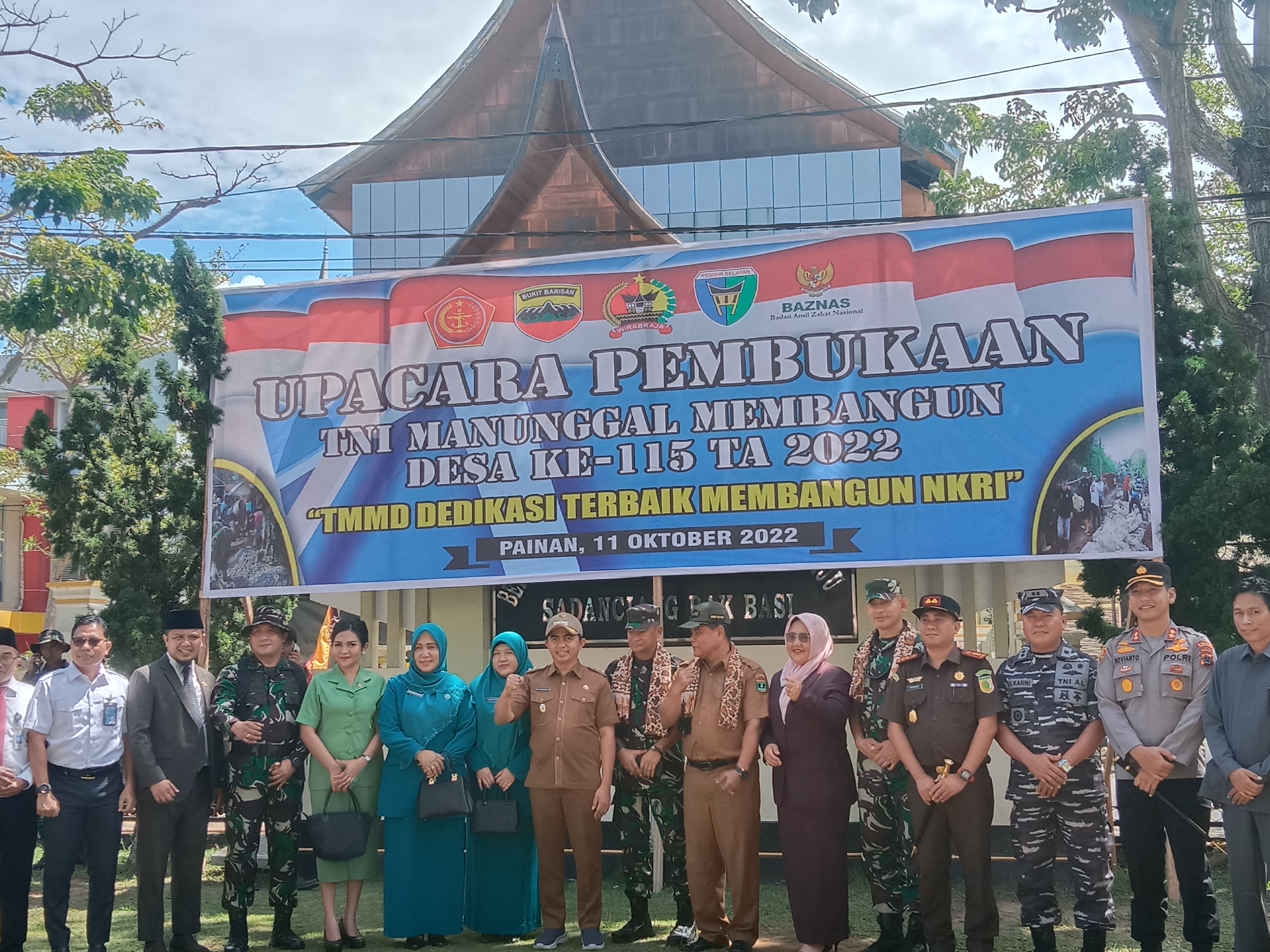 Wabup Pessel, Rudi Hariansyah: Program TMMD Akan Membantu Desa Tertinggal Secara Cepat Serta  Mengantisipasi Penyebaran Radikalisme di Tengah - Tengah Masyarakat