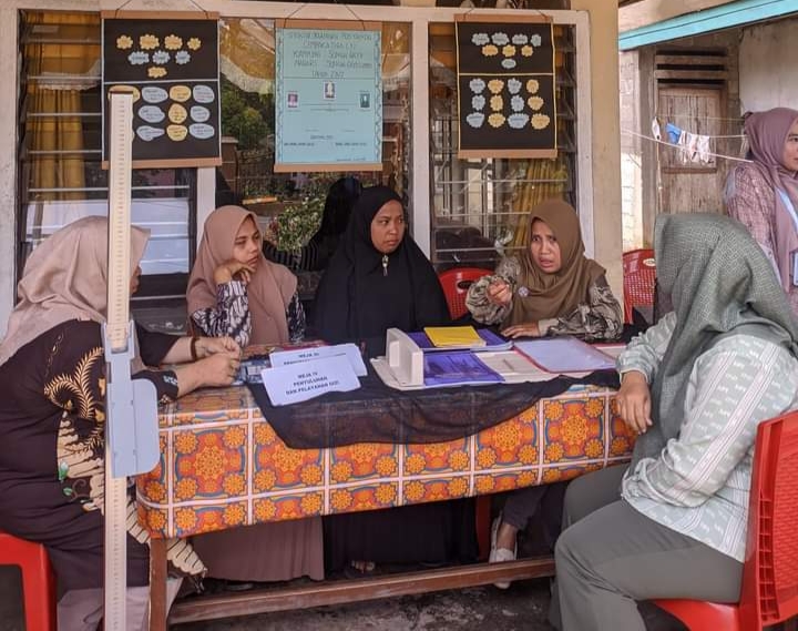 Tim Promkes Dinas Kesehatan Pessel Lakukan Monev di Posyandu 