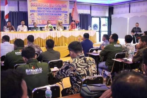 Bawaslu  Pesisir Selatan Gelar Sosialisasi  Peraturan Bawaslu  No.9 Tahun 2022 Tentang Tata Cara Penyelesaian Sengketa Proses Pemilu
