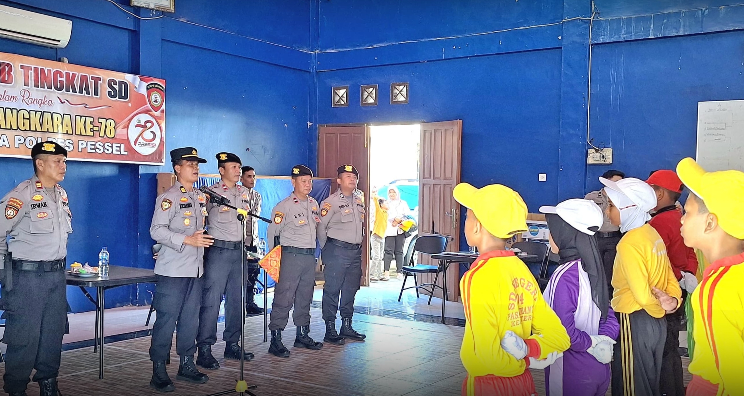 Tingkatkan Disiplin, Rasa Nasionalisme dan Patriotisme, Polres Gelar Lomba PBB Antar Pelajar SD