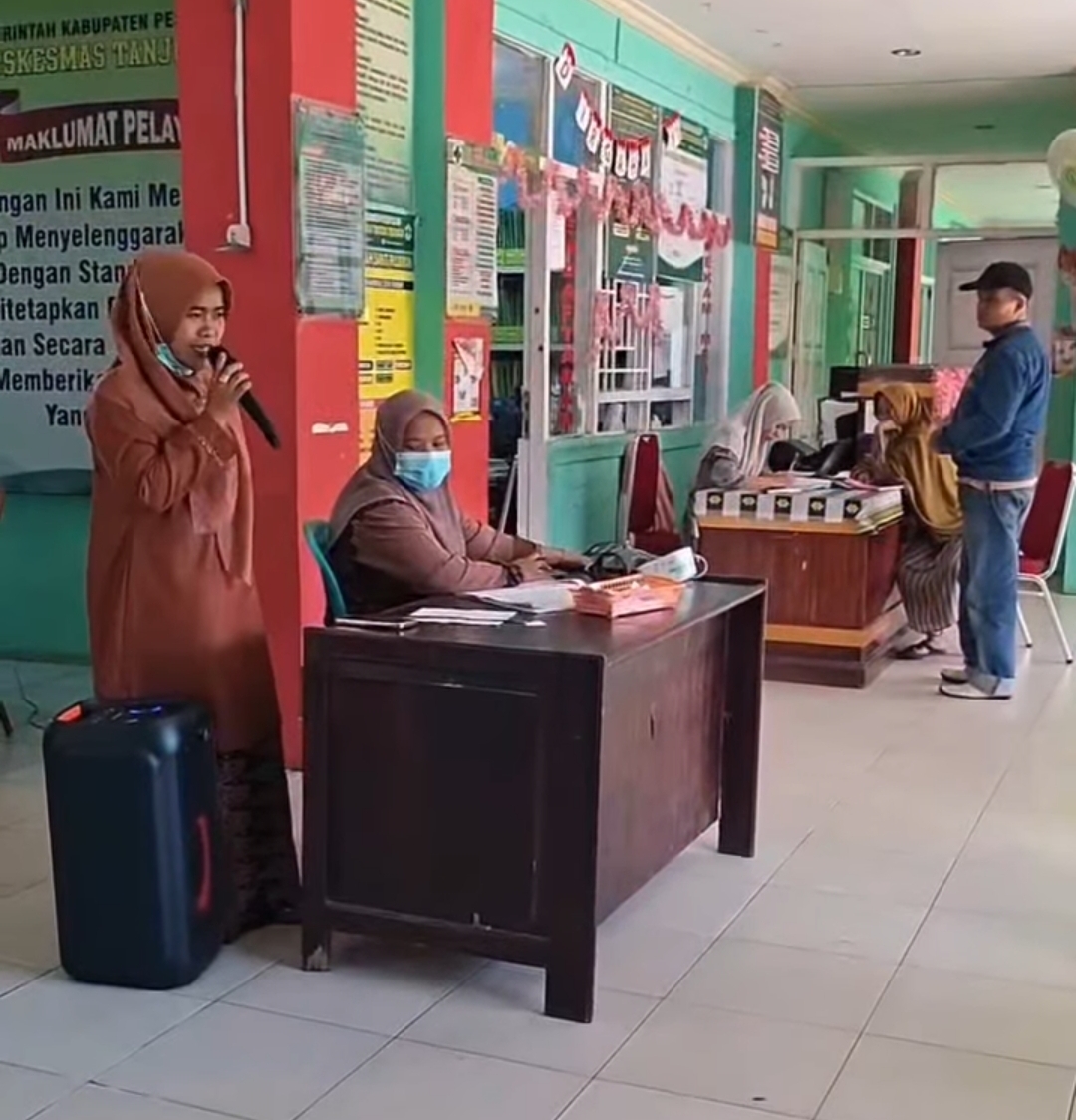 Puskesmas Tanjung Beringin Lakukan Penyuluhan PHBS Bagi Pengunjung