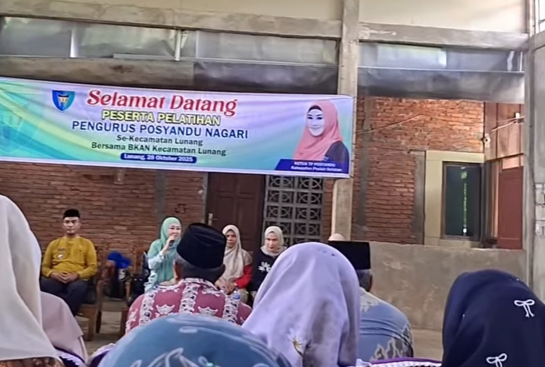 Pelatihan Pengurus Posyandu  Nagari dan BKAN Digelar di Kecamatan Lunang