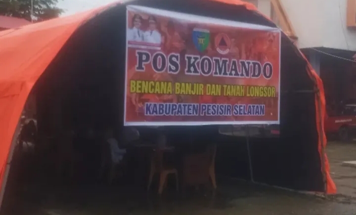 BPBD Pesisir Selatan Dirikan Pos Komando Bencana Banjir dan Tanah Longsor 