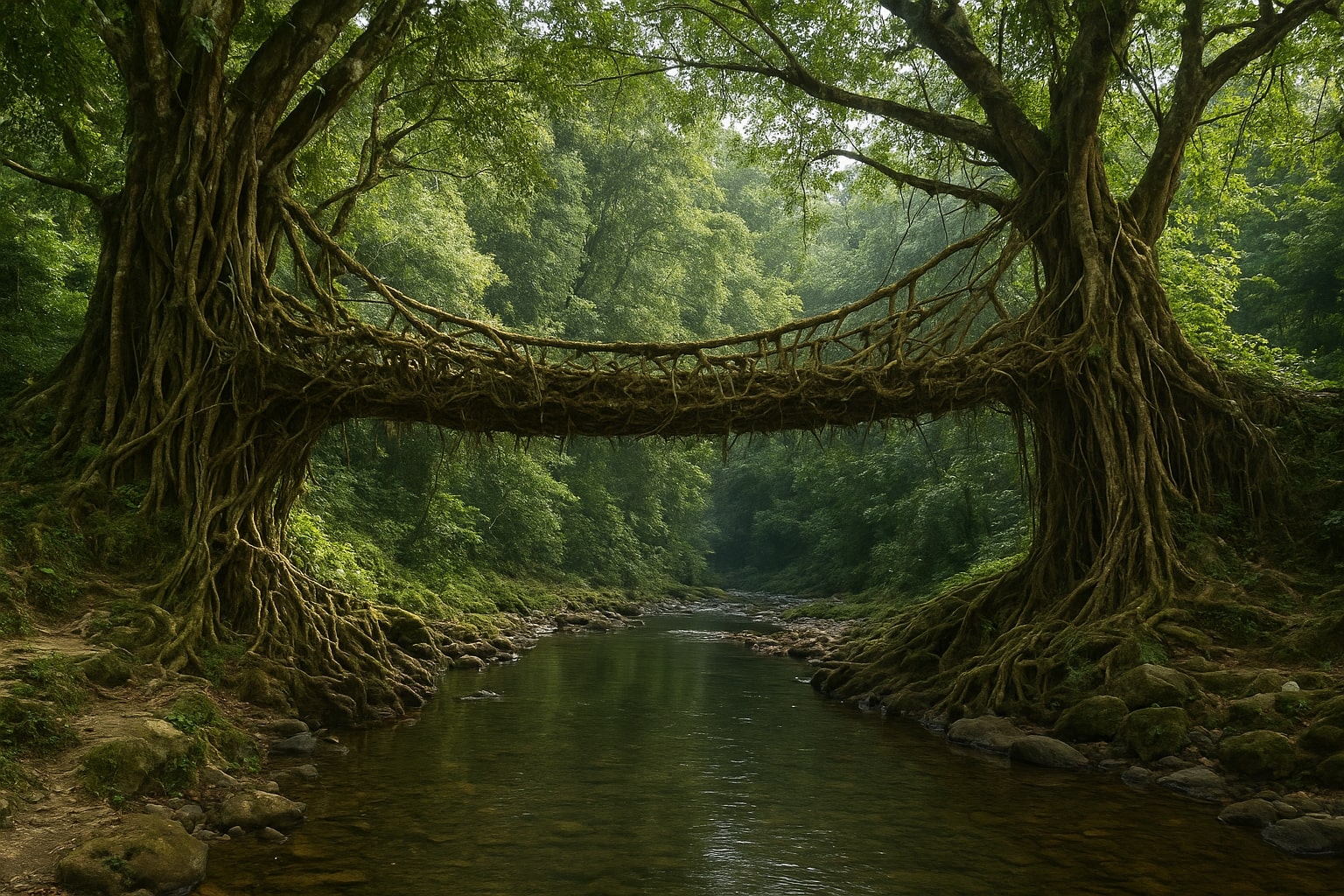 Jembatan Akar Bayang: Ketika Alam dan Budaya Bertaut dalam Harmoni