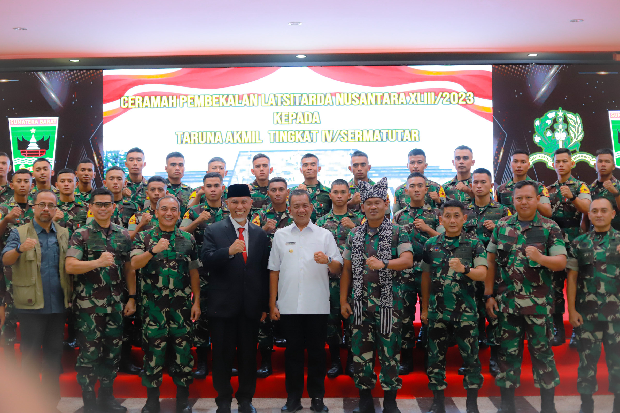 Bupati Rusma Yul Anwar Beri Pembekalan Taruna Latsitardanus XLIII tahun 2023