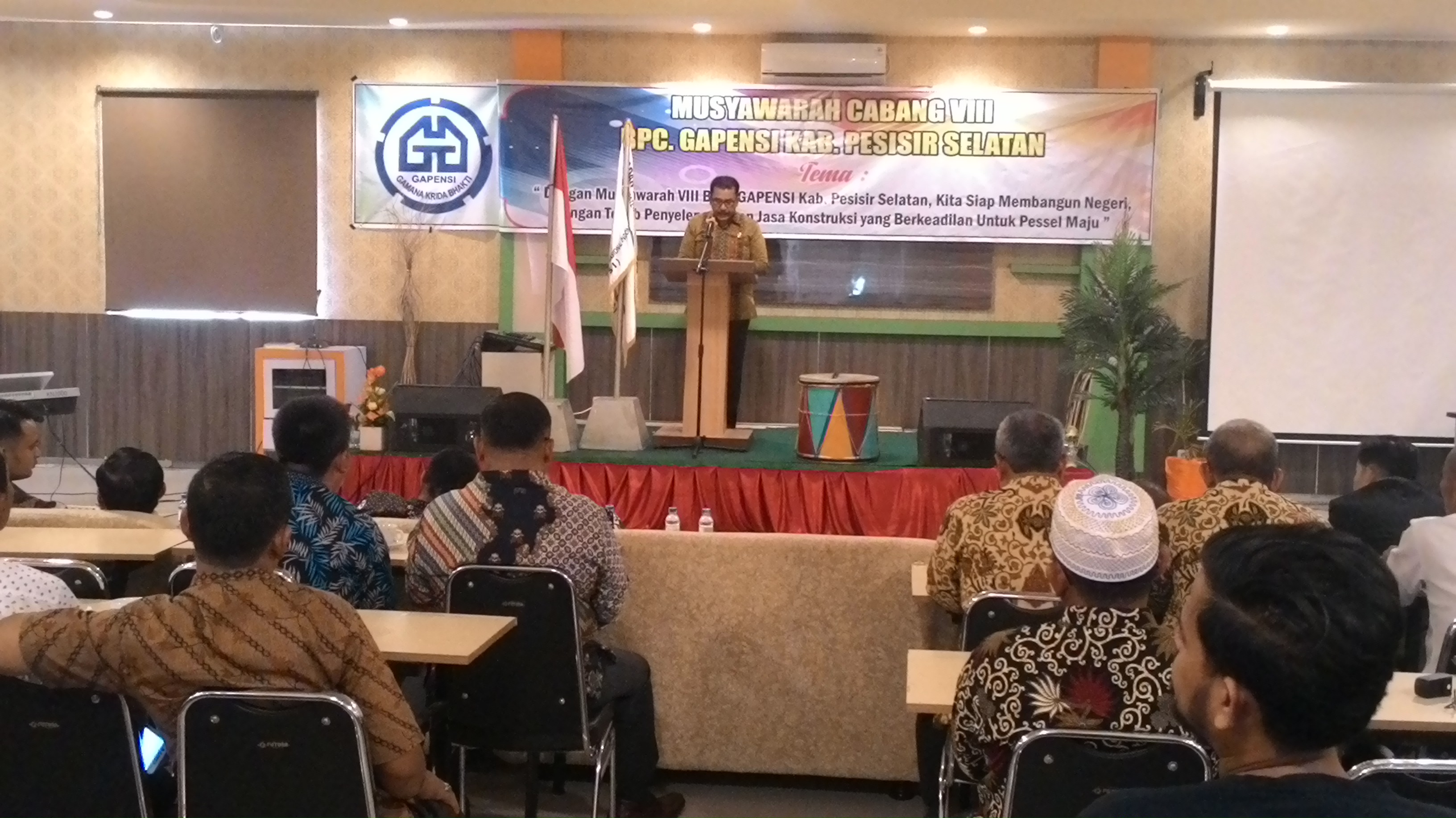 Asisten 3 Buka Muscab Gapensi Pessel