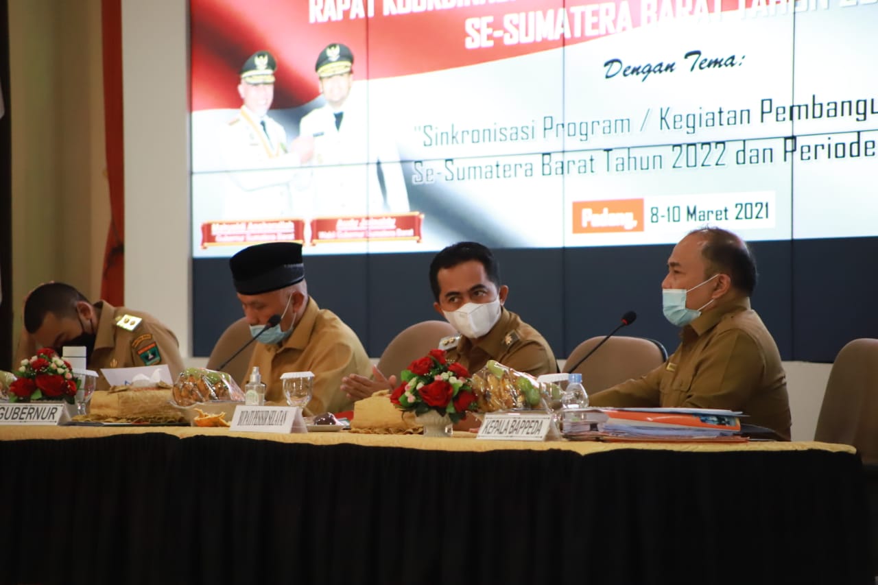 Rakor Bersama Gubernur Sumbar, Wabup Pessel Rudi Hariyansyah Usulkan Subsidi Uang Komite  