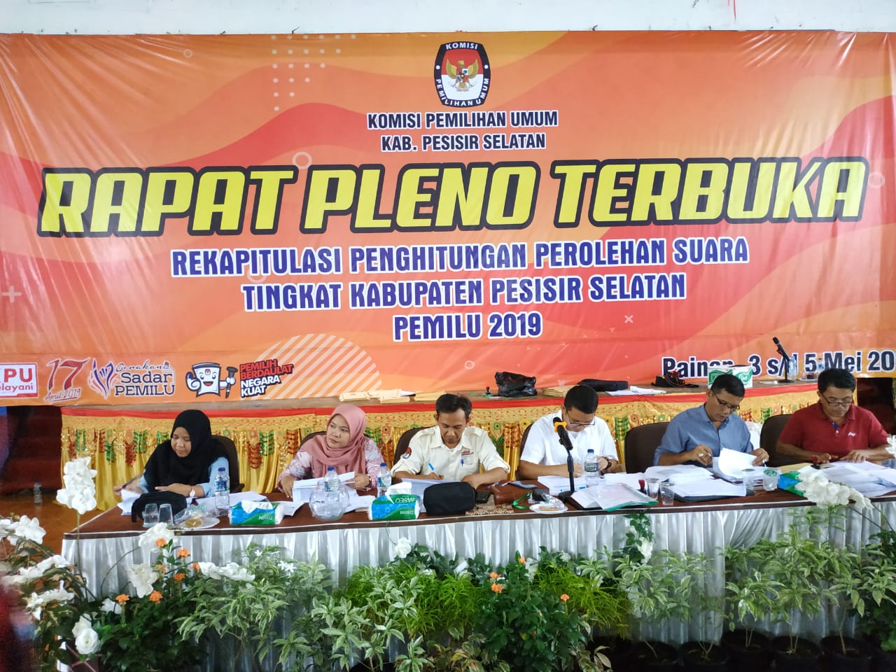 Hasil Rekapitulasi Perolehan Suara Pemilu Tahun 2019 Kabupaten Pesisir Selatan