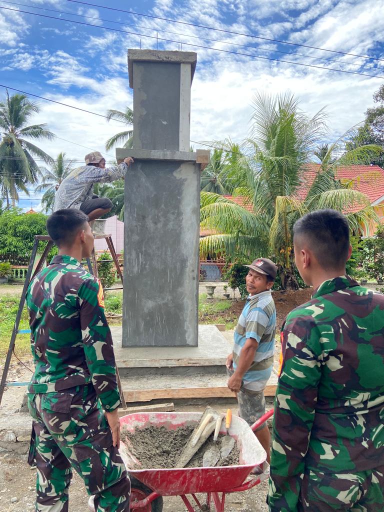 Simbol Kemanunggalan, Peserta Latsitardanus XLIII Kompi D Bangun Tugu 