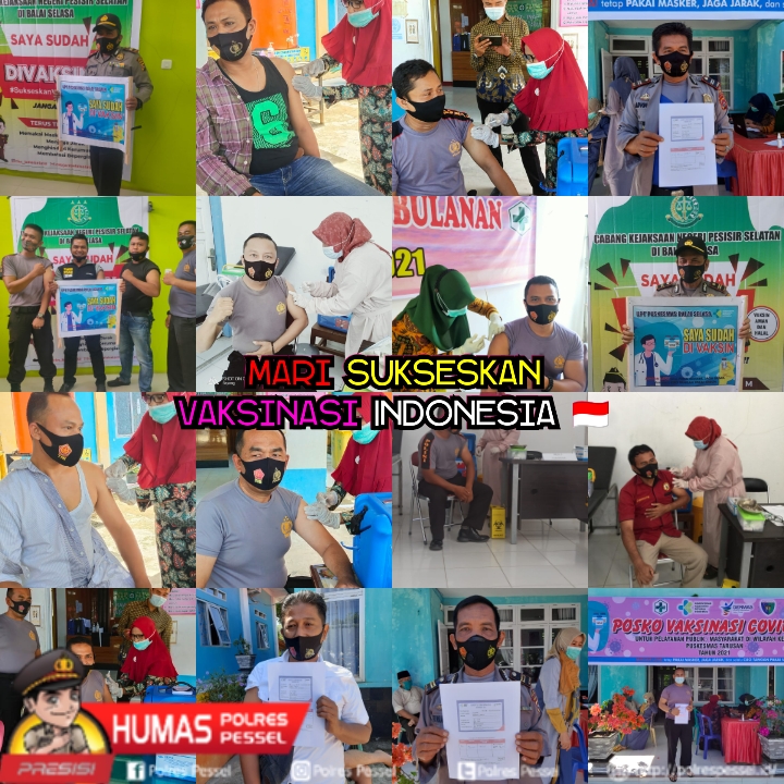 Anggota Polres Pessel Divaksinasi Covid 19
